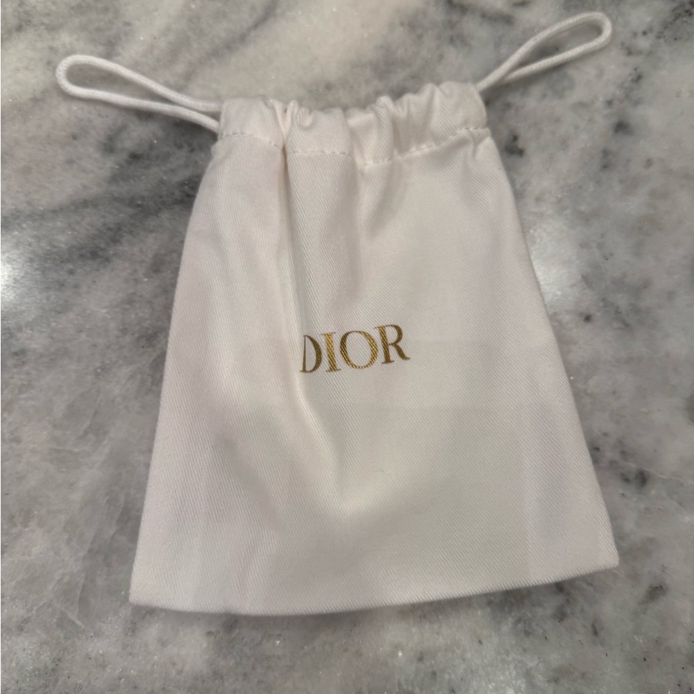 Dior Cream Drawstring Pouch - Picture 2 of 2